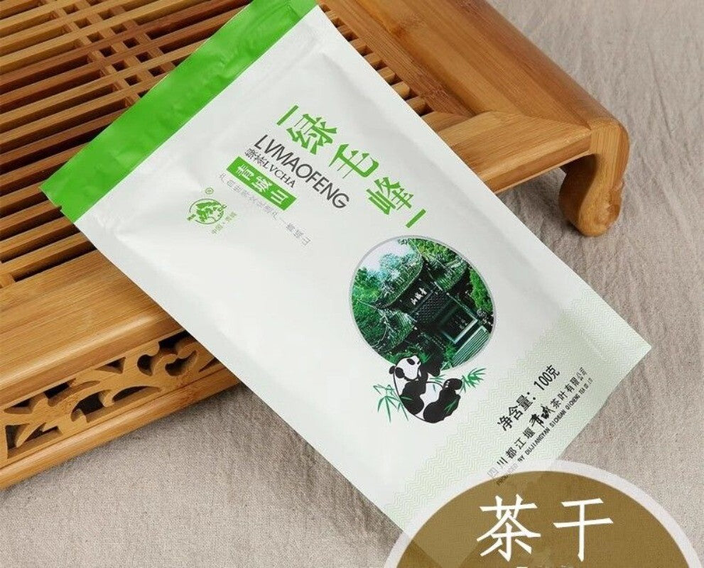 Qingcheng Mountain Green Mao Feng Tea 100g Bag Sichuan High Mountain Green Tea