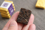 500g Yunnan Pu-erh Ripe Tea Glutinous Aromatic Mini Square Brick Tea Thin Slices