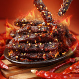 Spicy / Marinated Spicy Spicy Beef Jerky 100g Snacks Würziges Rindfleisch Jerky