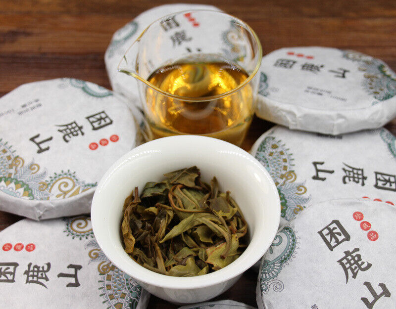 100g 10 Cakes Yunnan Sleeping Deer Mountain Pu'er Tea Raw Cake Tea Wuqiu Shan