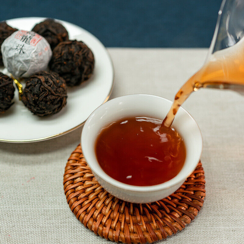 8g/pastille Icelandic Dragon Pearl Pu-erh Ripe Tea Small Tuocha Dragon Pearl Secondary image