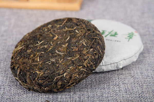 Pu-erh Tea Raw Tea Cake Raw Tea 100g Lao Ban Zhang Raw Tea Cake Yunnan Tea