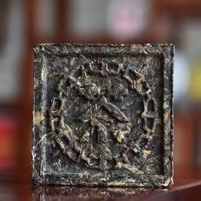 Chinese Tea Pu'er Square Brick Old Raw Pu'er Classic Square Brick Tea 100g Secondary image
