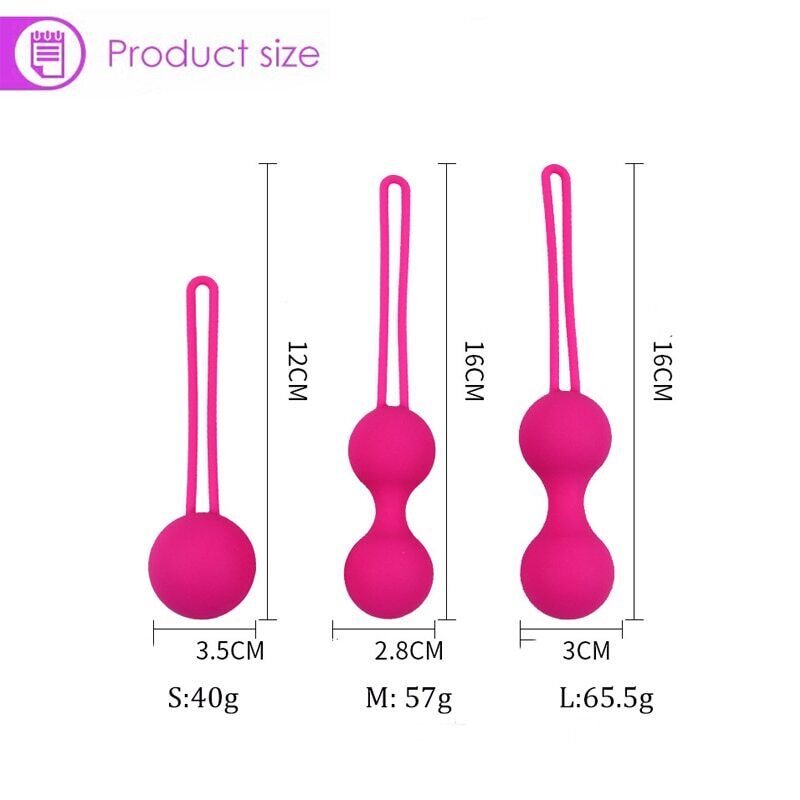 Safe Silicone Vagina Balls Vibrators Kegel Balls Tighten Exercise Sex Toys