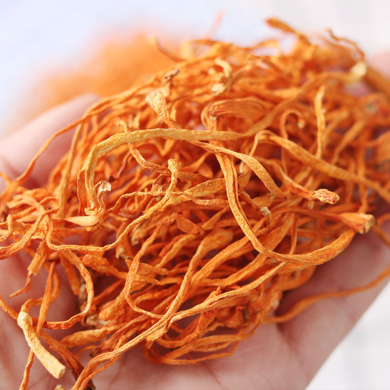 Chinese Anti-aging Cordyceps Flower100g Chong Cao Hua Lowering Blood Pressure Secondary image