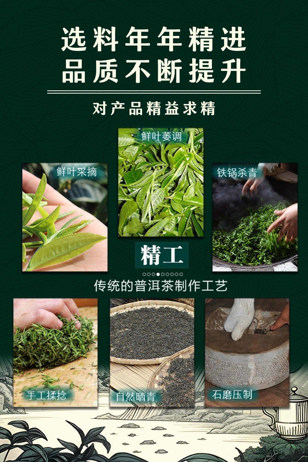 Lao Banzhang Puerh Raw Tea Centennial Ancient Tree Tea Cake 357g