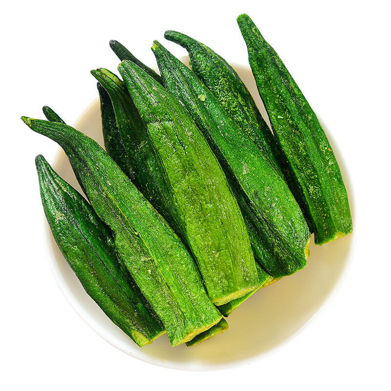 High-quality Okra Crisp Dried Fruit and Vegetable Crisp Instant Snacks 250g