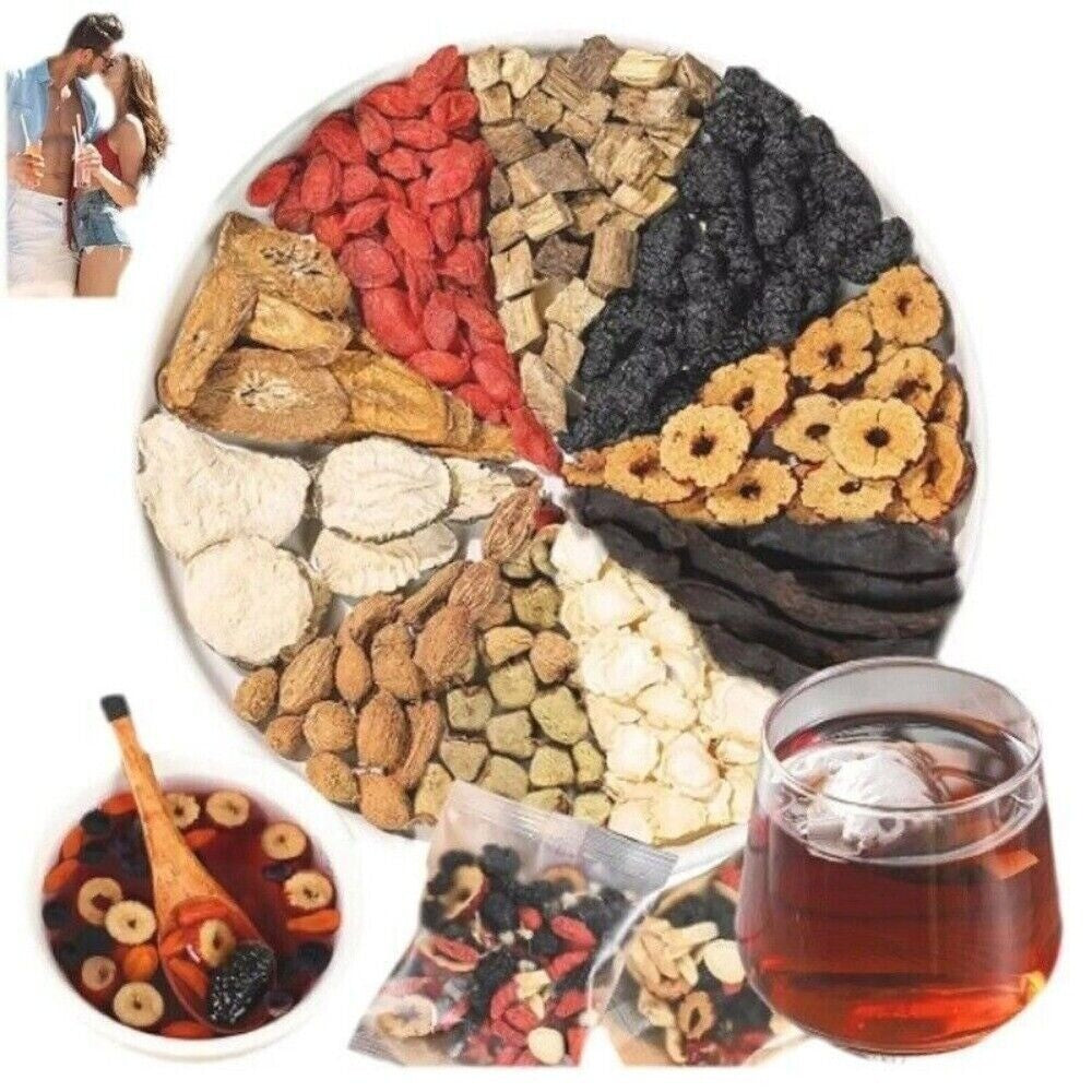 3 Pack Ginseng Six Treasure Herbal Tea Traditional Chinese Kidney Support Blend
