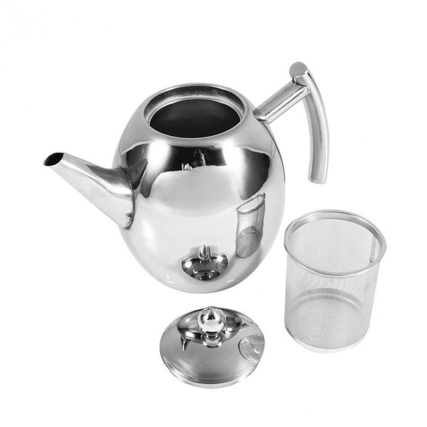 Durable Stainless Steel Teapot Coffee Pot Teaset Kettle Filter Infuser Drinkware