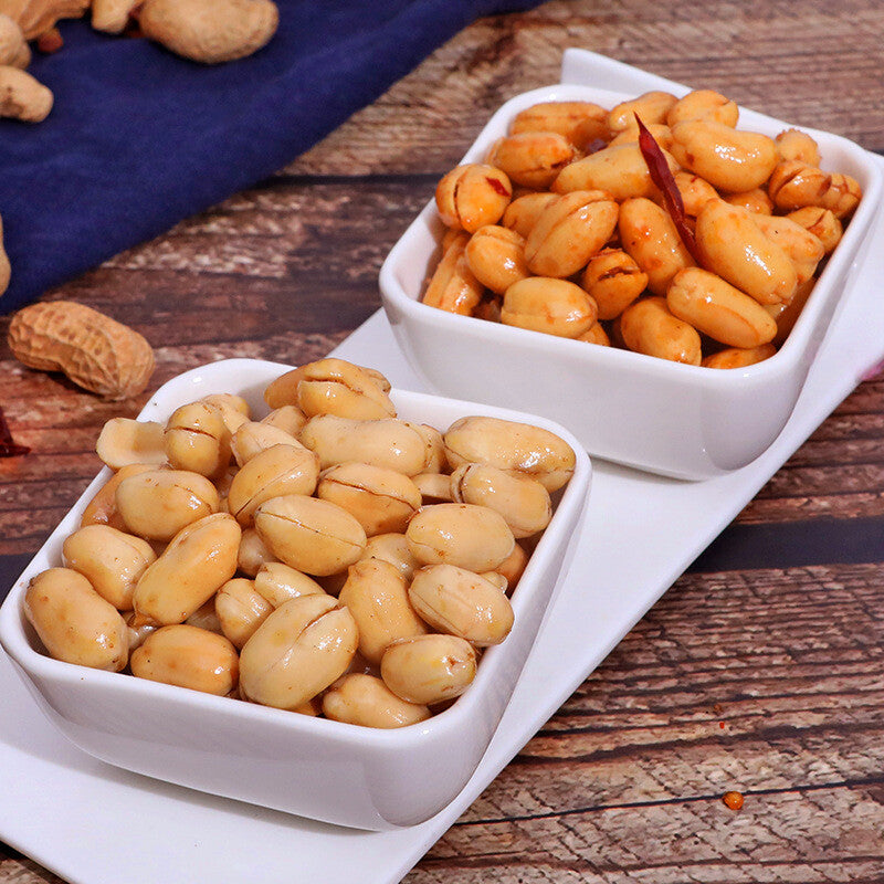 Perfect for Snacks and Drinks,Spicy Salted Peanuts 5lb Bulk Pack