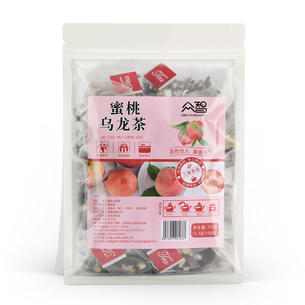 Peach-oolong Tea Triangle Bag Freeze-dried Peach-diced Tea Oolong Tea