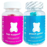 TOP Support and Peach Gains Gummies  Women's Support Supplement Multivitamins