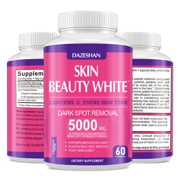 Glutathione Capsules Whitening Pills Glutathione Whitening Capsules 60 Capsules