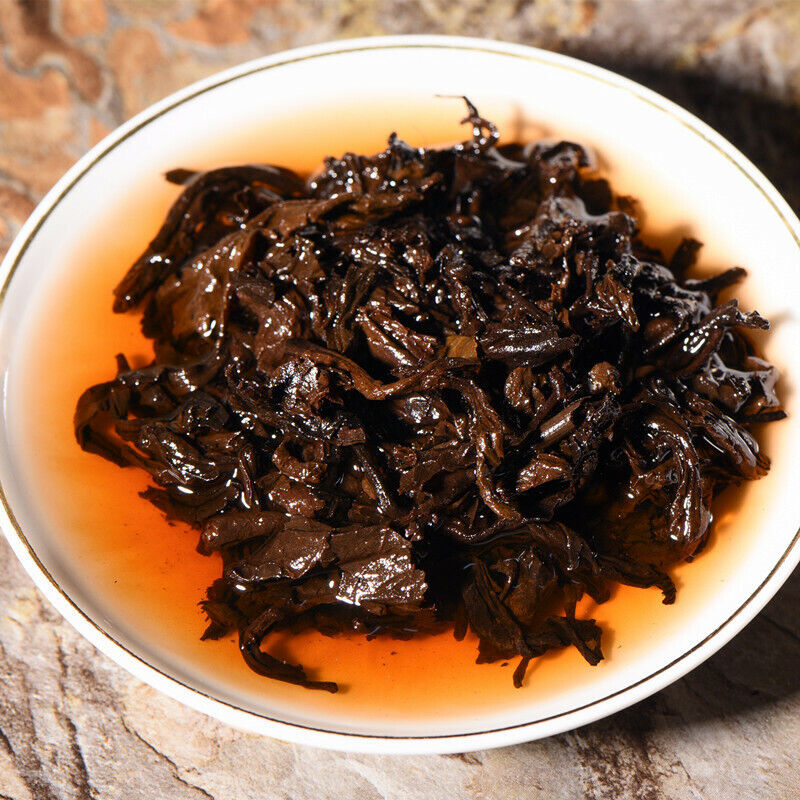 Lose Weight 357g Yellow Seal Puerh Cooked Tea Cake  Health Black Tea