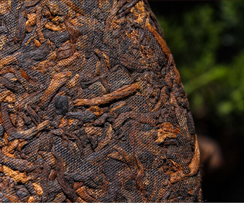 357g Yunnan Pu'er Ripe Tea Cake Menghai Ancient Golden Bud Ripe Tea Cake Ripe Pu