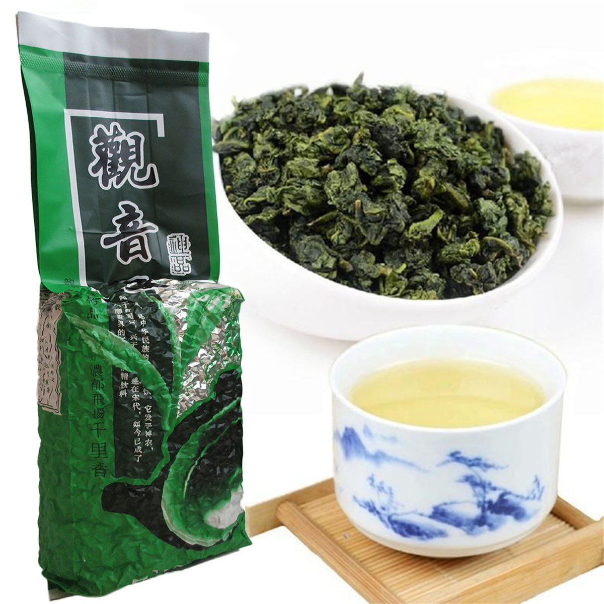 250g/8.8oz Organic Tikuanyin Green Tea Anxi Tie Guan Yin Oolong Tea Herb Secondary image