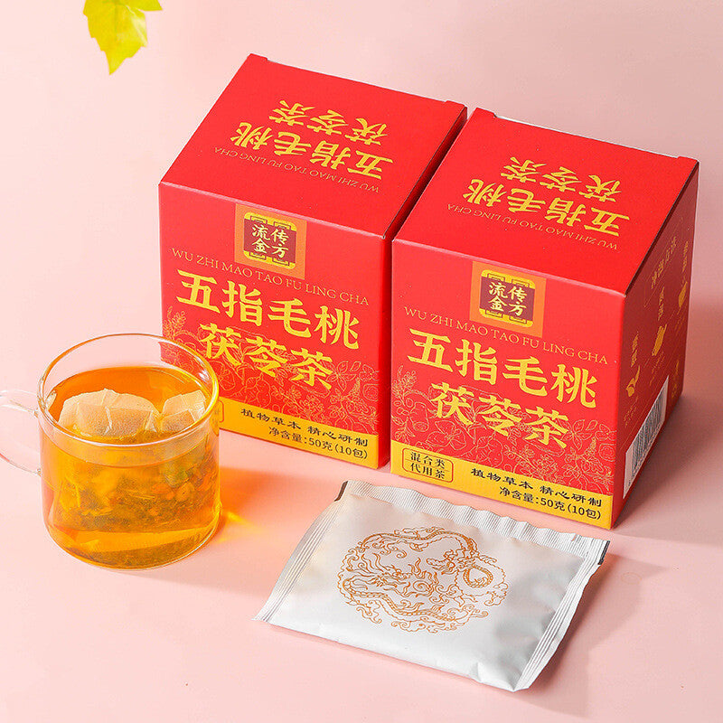 Five Fingers Peach Poria Tea Triangular Bag Dampness Nourishing Tea Main image