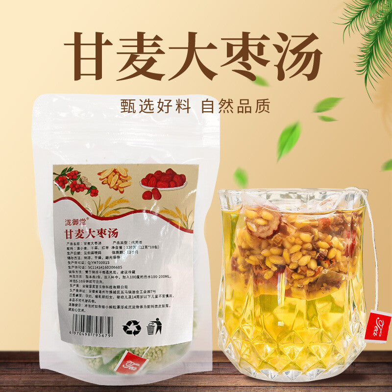 Glycyrrhiza Jujube Soup Instant Wheat Licorice Red Date Tea Pyramid Bags