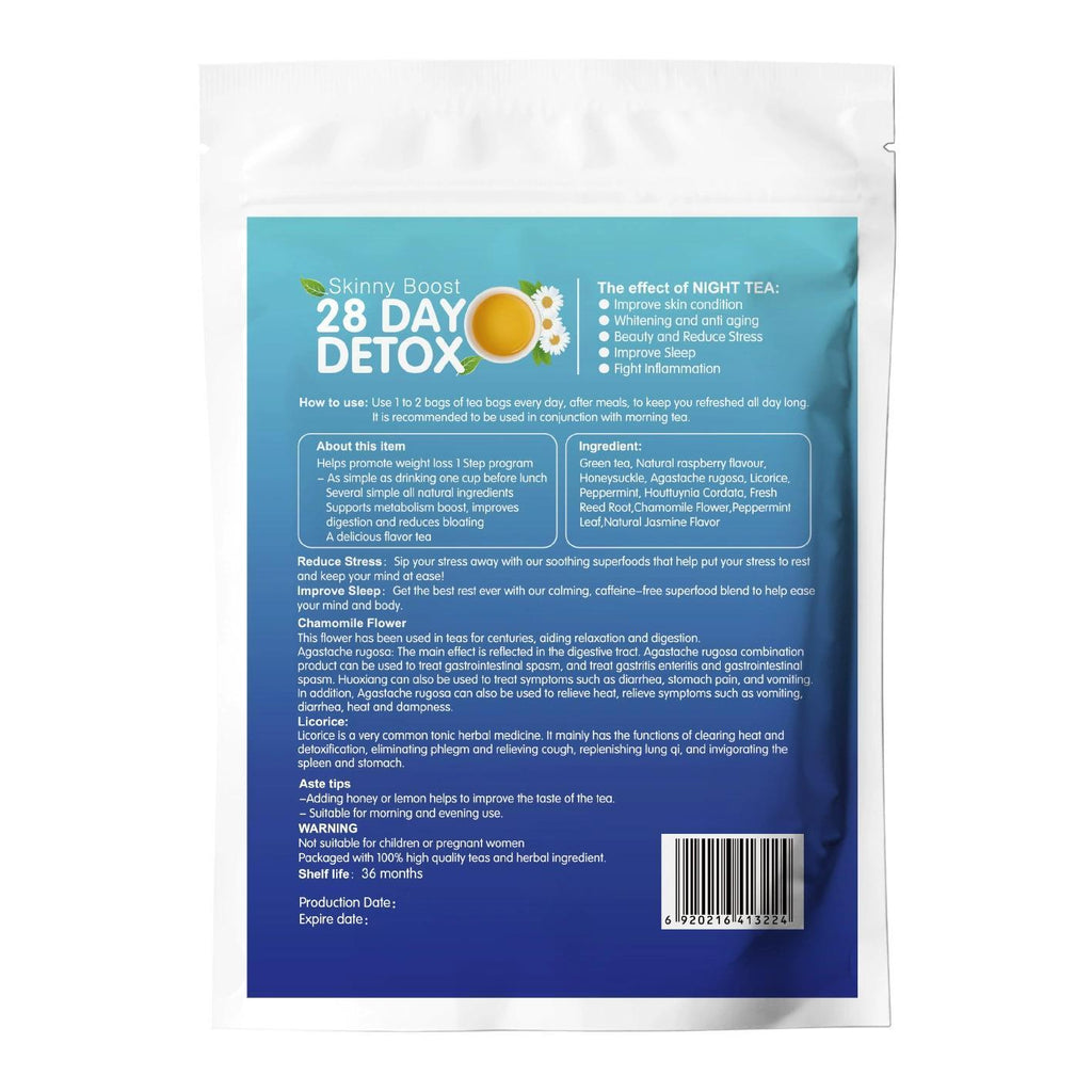 28 Day Detox Tea Evening Tea - Detoxification and Beauty Sealed Packaging