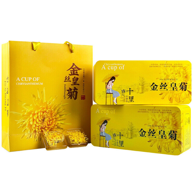 9 grams per flowerA cup of Mount Huangshan chrysanthemum tea