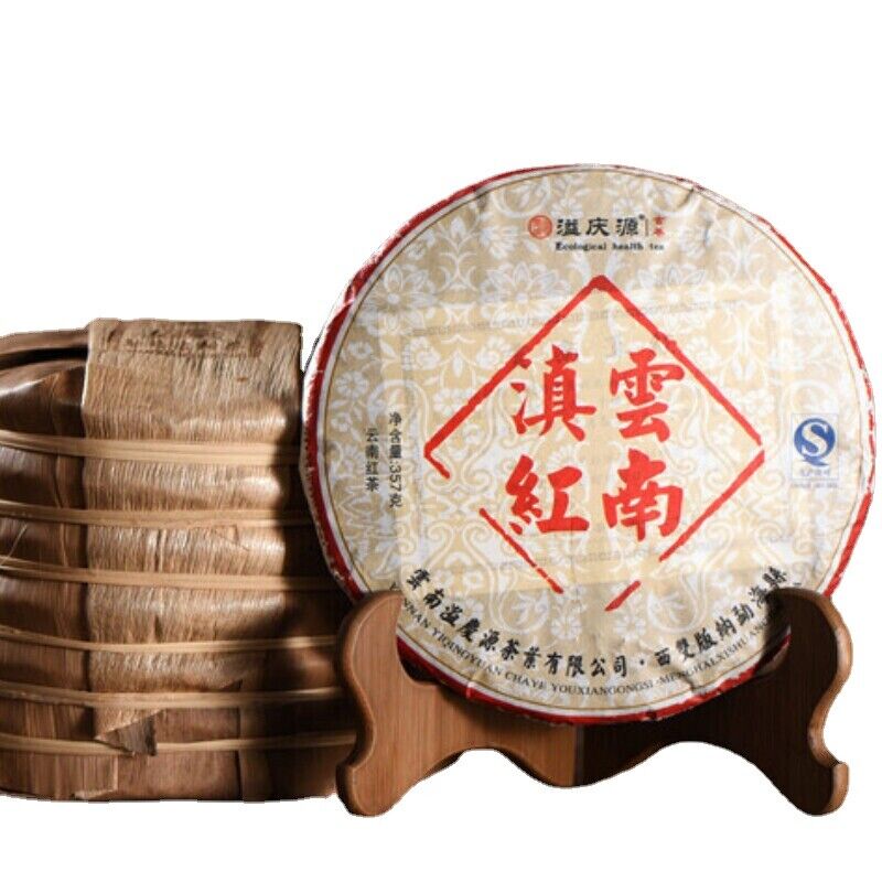 TeaPu-Erh Tea Cake Spring Pu'er Black Tea Healthy 357g Top-Grade Yunnan Dian Hong