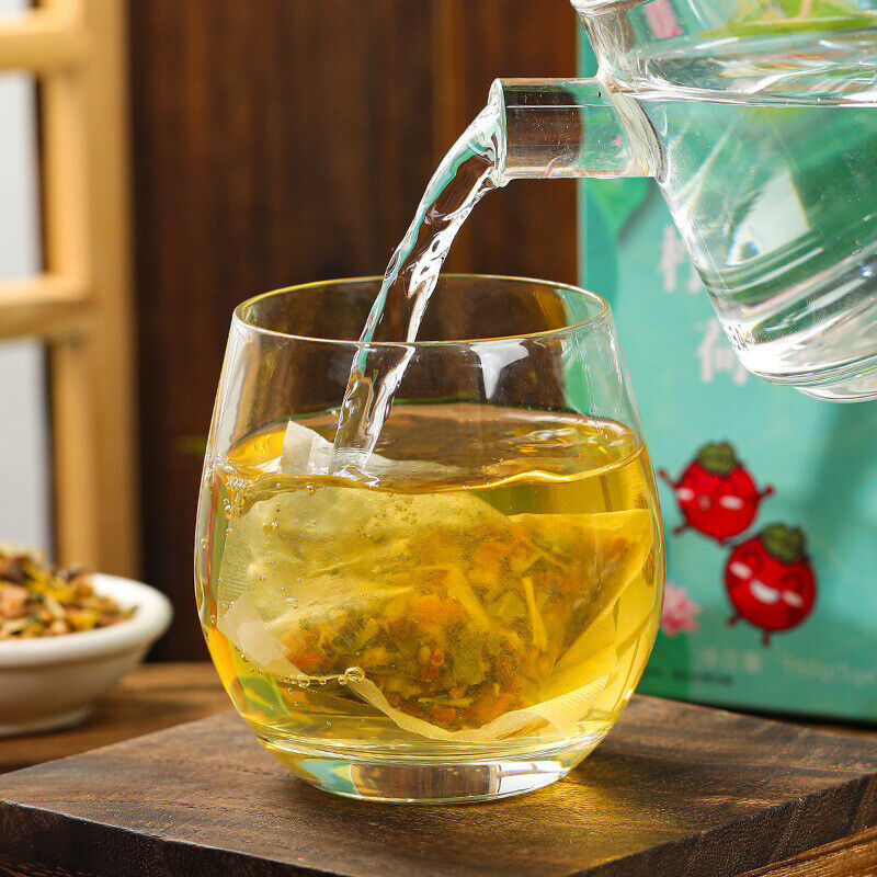 150g Lemon Hawthorn Lotus Leaf Tea Non-fat Flow Tea Bags Infusion Healthy Tea