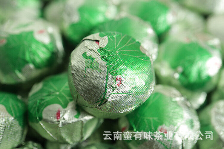 500g Yunnan Ripe Pu'er Tea Lotus Leaf Flavored Ripe Pu'er Mini Tuo Tea