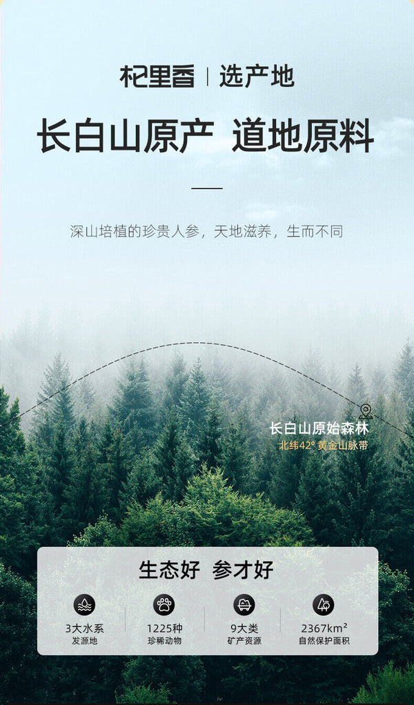 50g Changbaishan 5 Years Ginseng Slices Slice长白山五年人参片