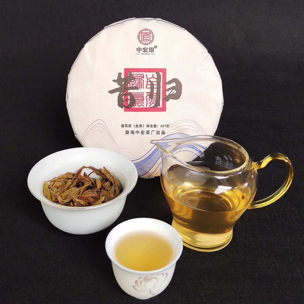 357g/12.59oz Top Xigui Ancient  Pu'er Tea High Quality  Qizi Cake Green Tea Main image