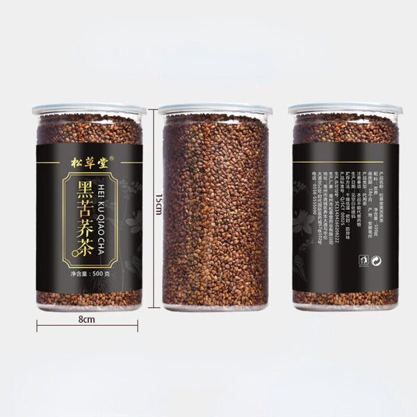500g Premium Black Tartary Buckwheat Tea Herbal Tea Healthy Organic Hei Ku Qiao
