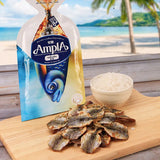 DELICIOUS DRIED FISH Crispy Snack Crystal Fish Calamari Gold Fish 25g*3