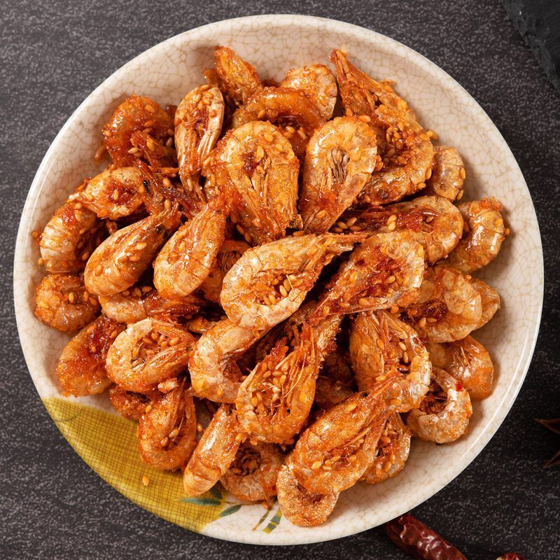 Spicy Shrimp Prawns Snacks Chinese Specialty Foods Seafood Snacks Ready-to-eat Main image