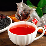Mulberry Rose Hibiscus Tea, Refreshing Sweet and Sour Summer Fruit Drink