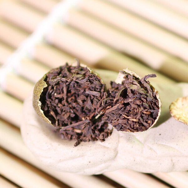500g Pu'er Ripe Tea Xinhui Chenpi Xiaoqinggan Traditional Method of Production