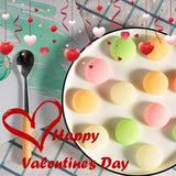 Japanese Daifuku Mochi Rice Cakes with Strawberry and Mango Sweet Dessert Snack