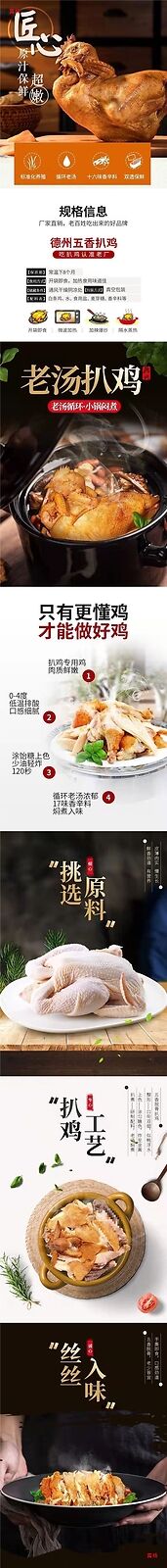 Ready-to-Eat Snack Texas Five Spice Roast Chicken Vacuum Sealed