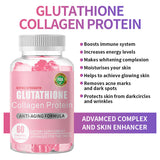 Heißer Verkauf Glutathion Collagen Protein Anti-Aging Formel Gummies 60 Kapseln