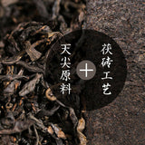 1000g TIAN FU CHA Anhua Baishaxi Dark Tea Black Tea Top Gold Flower Tea Brick