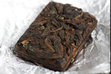 500g Yunnan Pu-erh Ripe Tea Glutinous Aromatic Mini Square Brick Tea Thin Slices