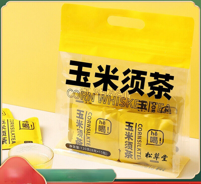 Healthy Corn Silk Tea Bags for Detox and Digestive Support 120g/15 bags Main image