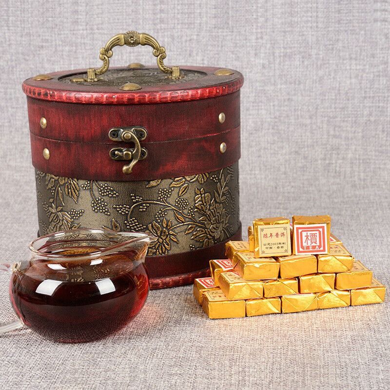 云南 Pu'er Tea Leaves Aged Small Golden Brick 600g Chen Xiang Mini Tuo Tea