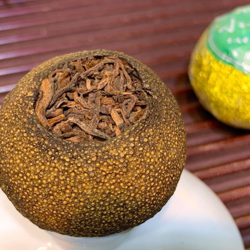 Xinhui Raw Sun-dried Small Green Citrus Menghai Palace Puer Chen Pi Puerh Tea Main image