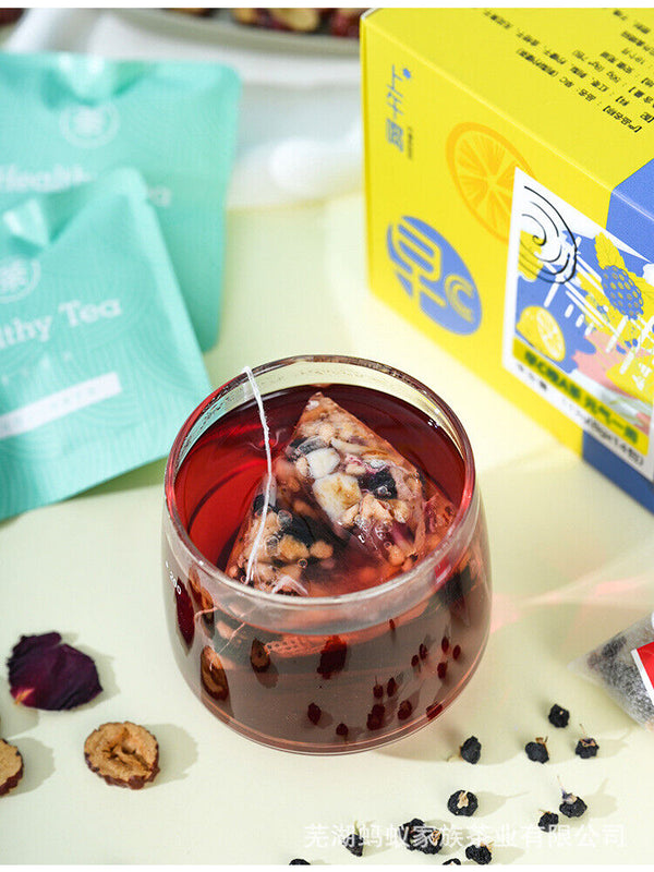 Flower Tea Mulberry Lily Poria Cocos Tea Cili Lemon Tea Flower Grass