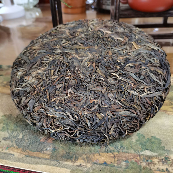 Barbarian Brick Old Pure Material Hand-Pressed Puerh Raw Tea Cake 357g/12.59oz