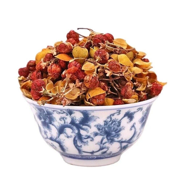 Violet flower and happy flower dried poplar tea