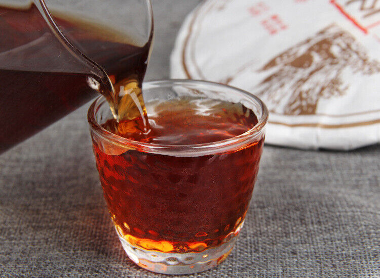 Yunnan Puerh Tea Seven Seed Cake Jingmai Mountain Precious Puerh Ripe Tea 12.6oz