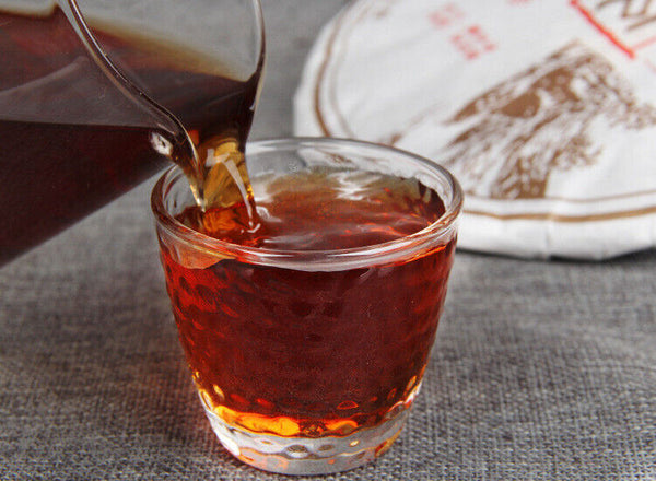 Yunnan Puerh Tea Seven Seed Cake Jingmai Mountain Precious Puerh Ripe Tea 12.6oz