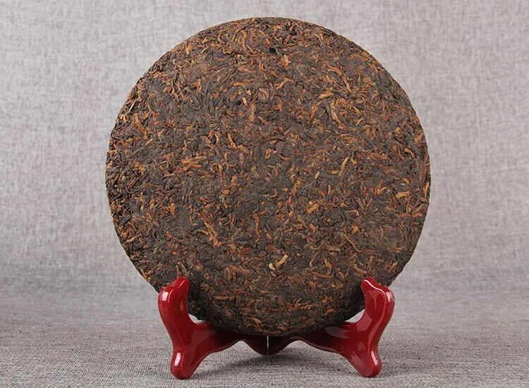 Yunnan Jinmai Pu Erh Tea Cake 357g Aged Ripe Fermented Puer Tea Qi Zi Bing Cha