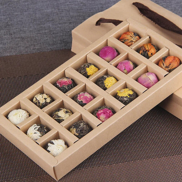 Flower Fragrance Yunnan Shen Puer Dragon Pearls with Different Flower Lily Rose