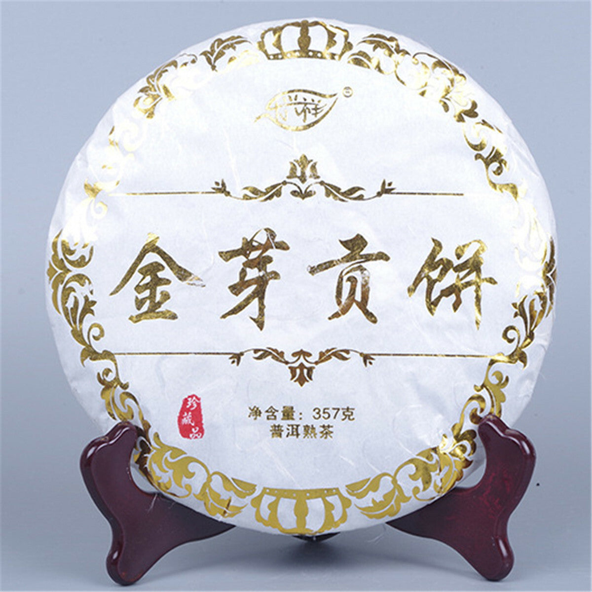 357g Pu-erh Tea Black Tea Cake Original Ripe Pu'er Tea Chinese Cooked Tea Yunnan